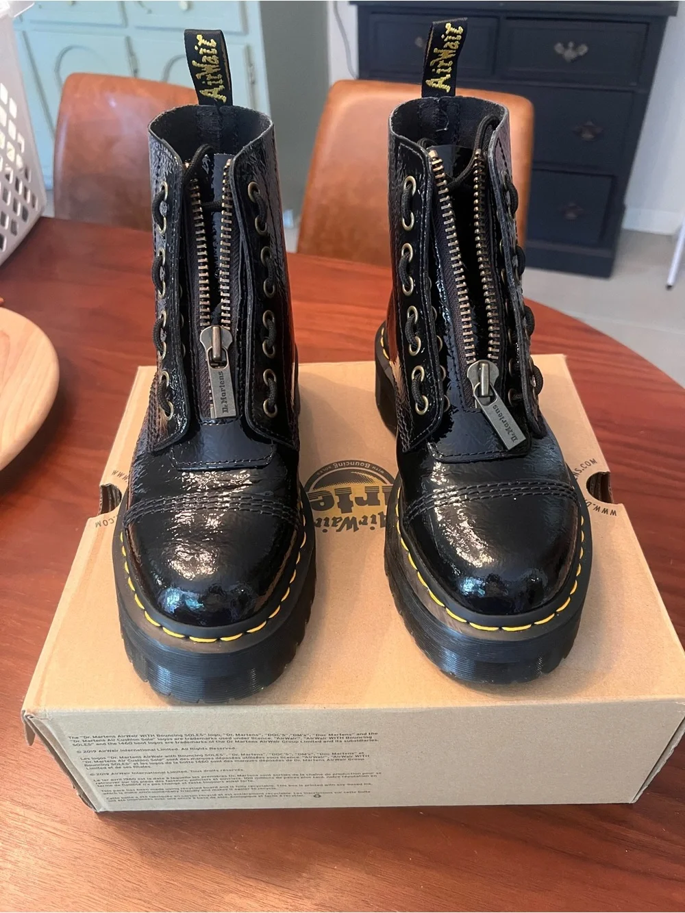Dr. Martens glossy black